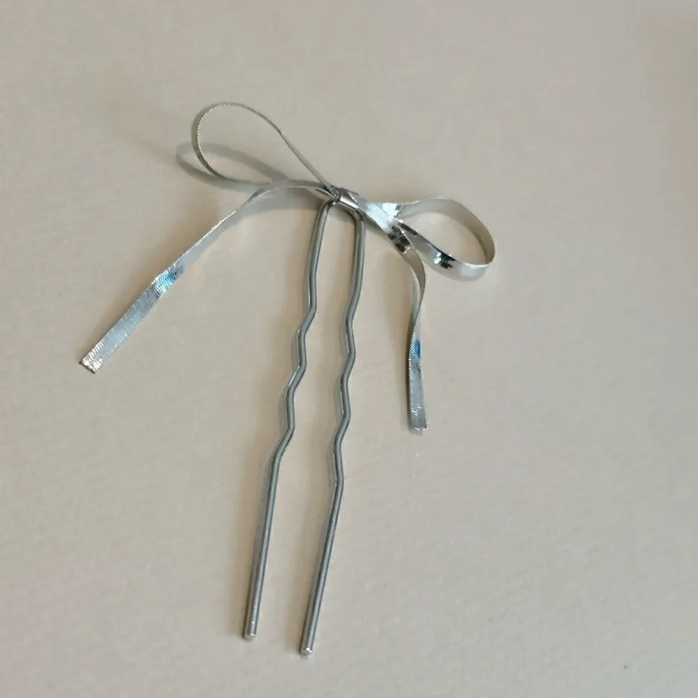 Boho bow hair pin #1421
